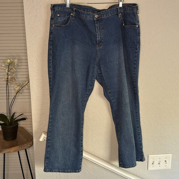 Diane Gilman DG2 Embellished Leather Pocket Denim Jeans Size 24WP Western Fall - Picture 4 of 5